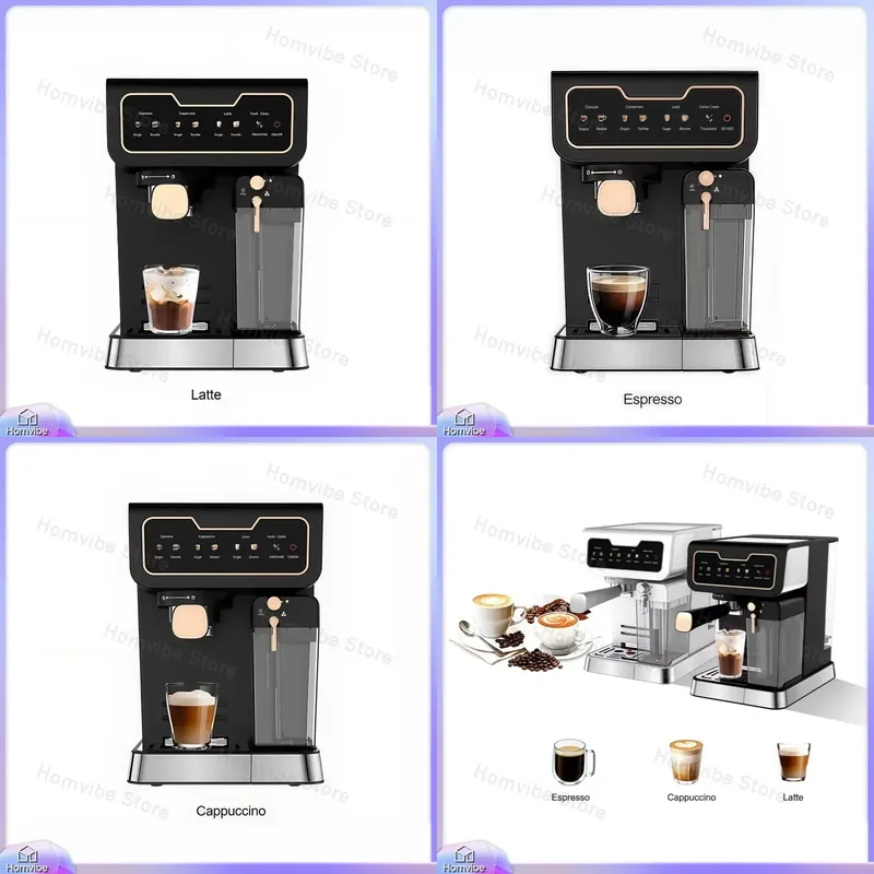Milk Frother Automatic - Mesin Espresso Semi Otomatis Gaya Italia