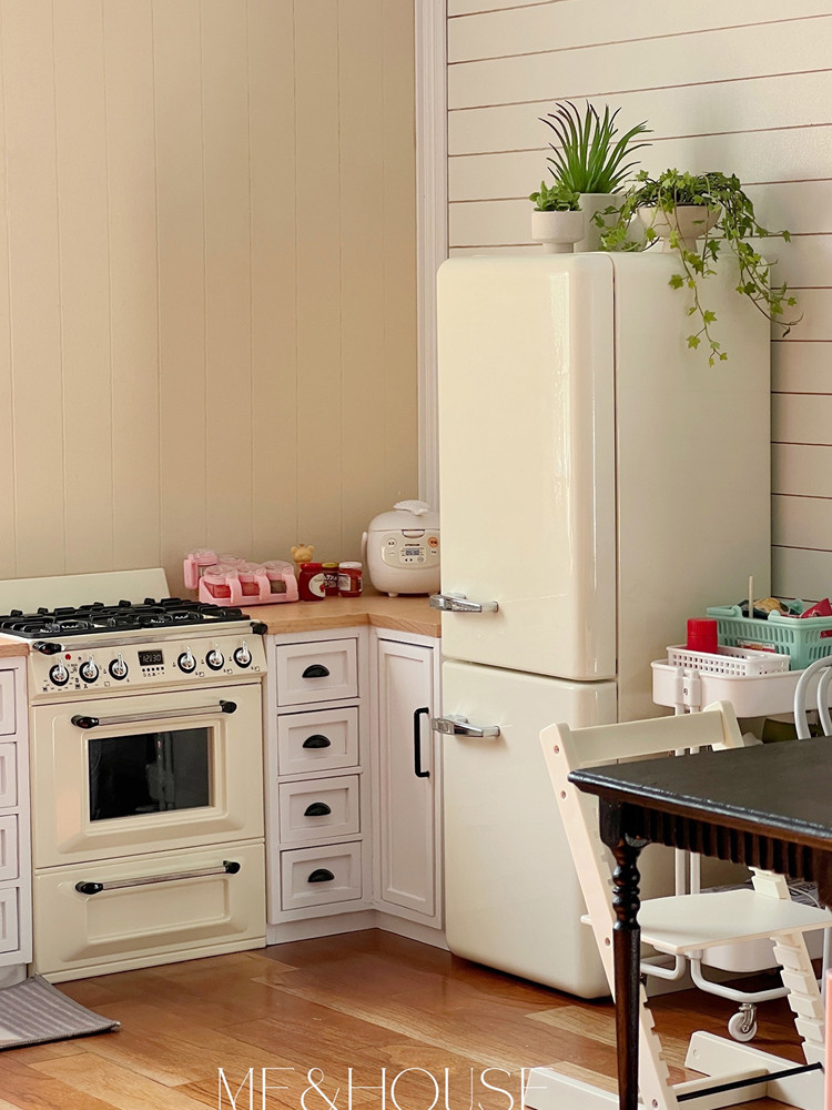 Kitchen Appliances Refrigerators - 1/6 Aksesori perabotan rumah boneka, kulkas