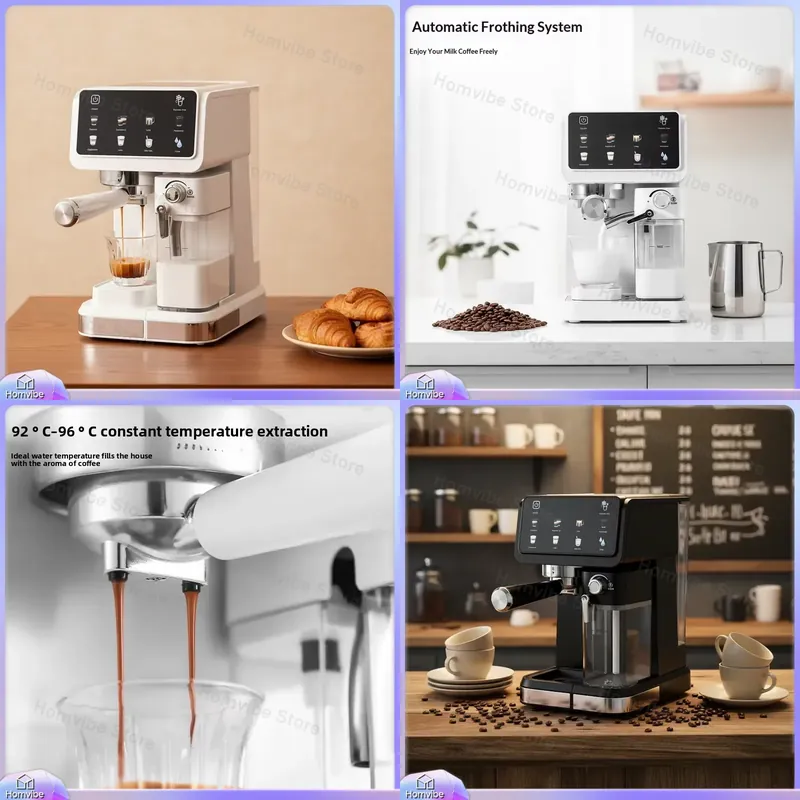 Milk Frother Automatic - Mesin Pembuat Kopi Espresso 20 Bar