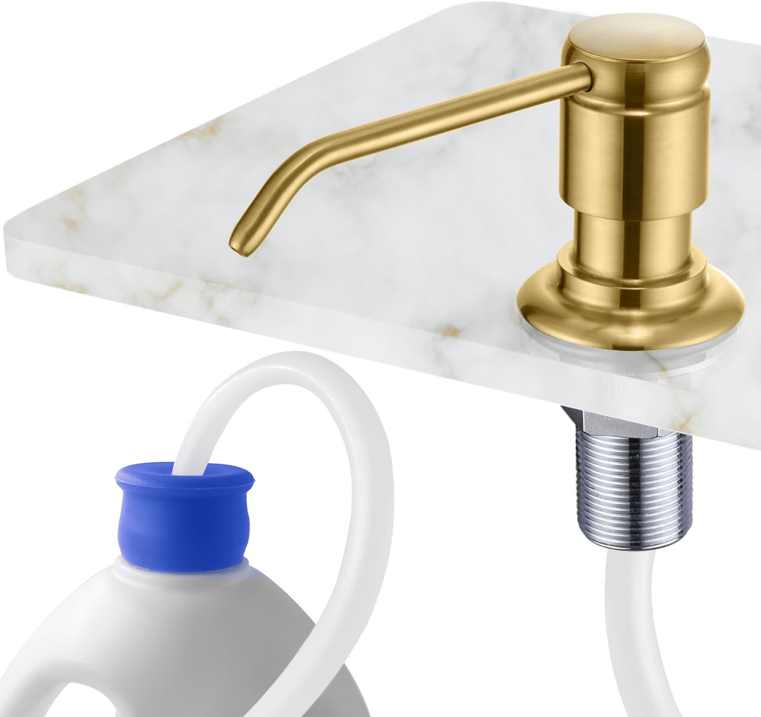 Kitchen Appliances Built In - Dispenser Sabun Wastafel Kuningan dengan Botol