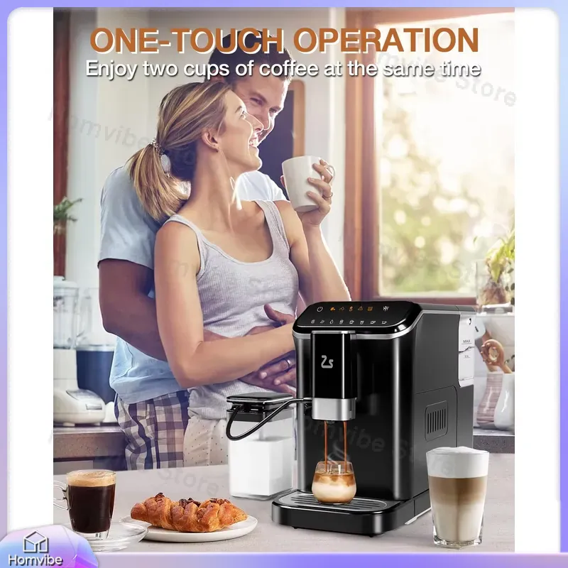 Milk Frother Automatic - Mesin Espresso Otomatis 20 Bar dengan