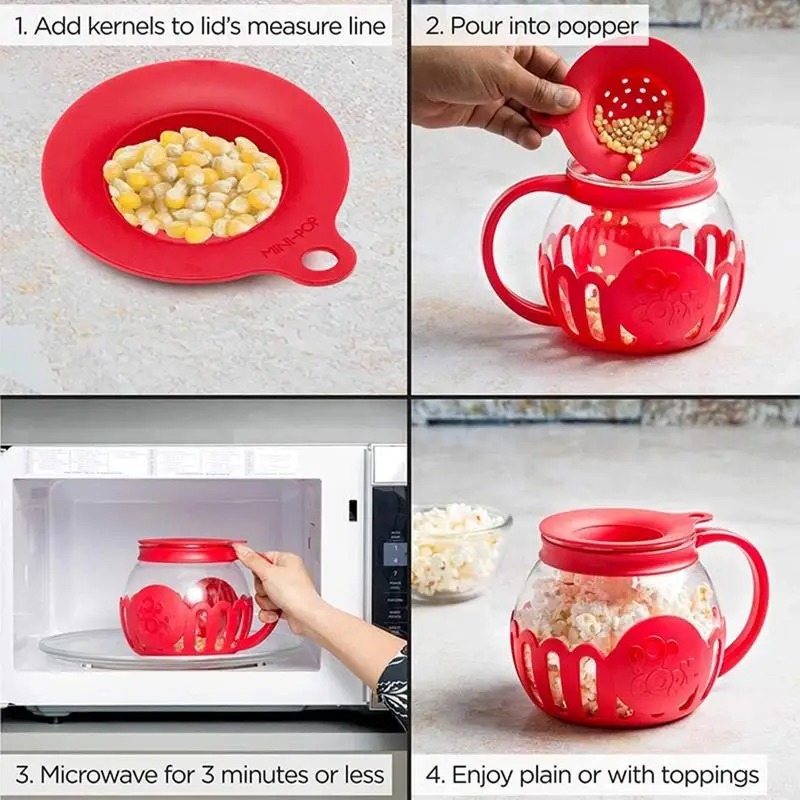 Pembuat Popcorn Microwave Baru - Air Popcorn Maker ulasan dan harga