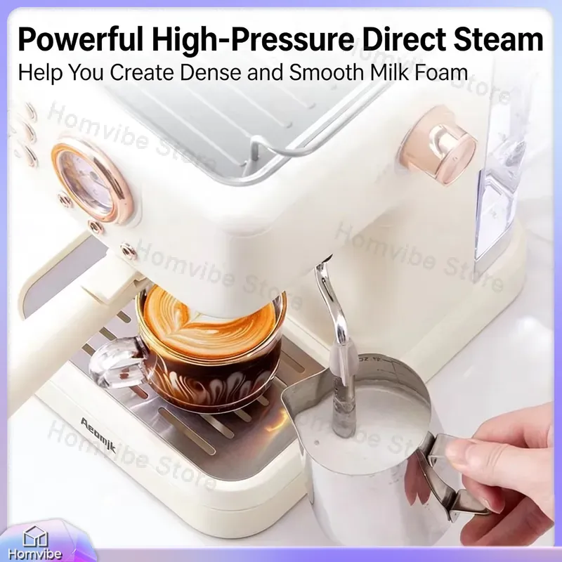 Mesin Kopi Espresso Semi-Otoma - Milk Frother Automatic ulasan dan harga
