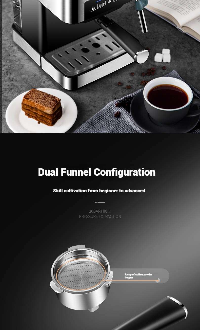 Mesin Kopi Espresso Semi-Otoma - Milk Frother Automatic ulasan dan harga