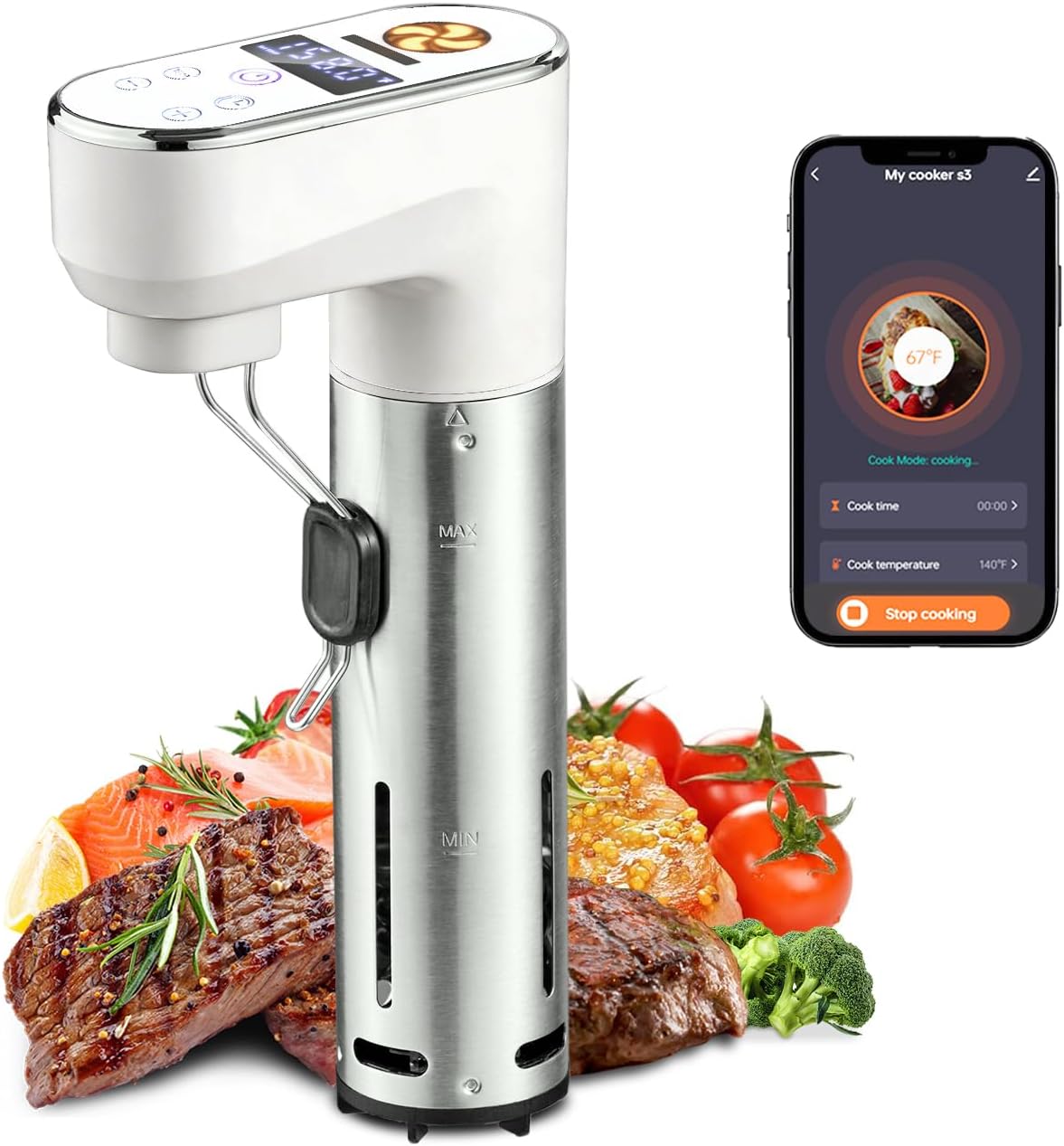 1300W WiFi Smart Sous Vide Coo - Sous Vide Immersion ulasan dan harga