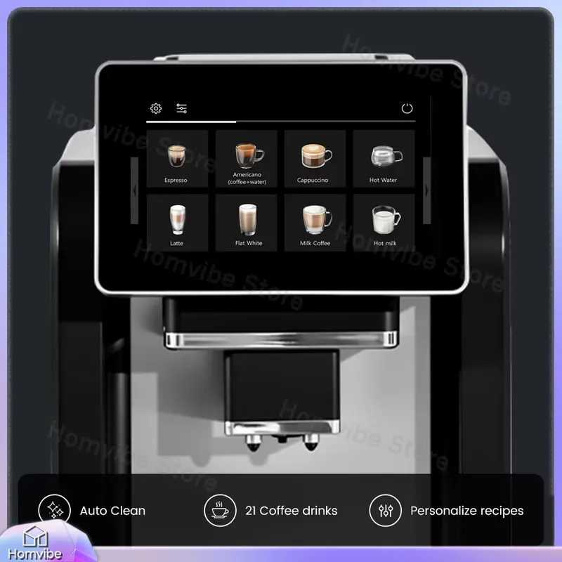 Mesin Espresso Otomatis Layar  - Milk Frother Automatic ulasan dan harga