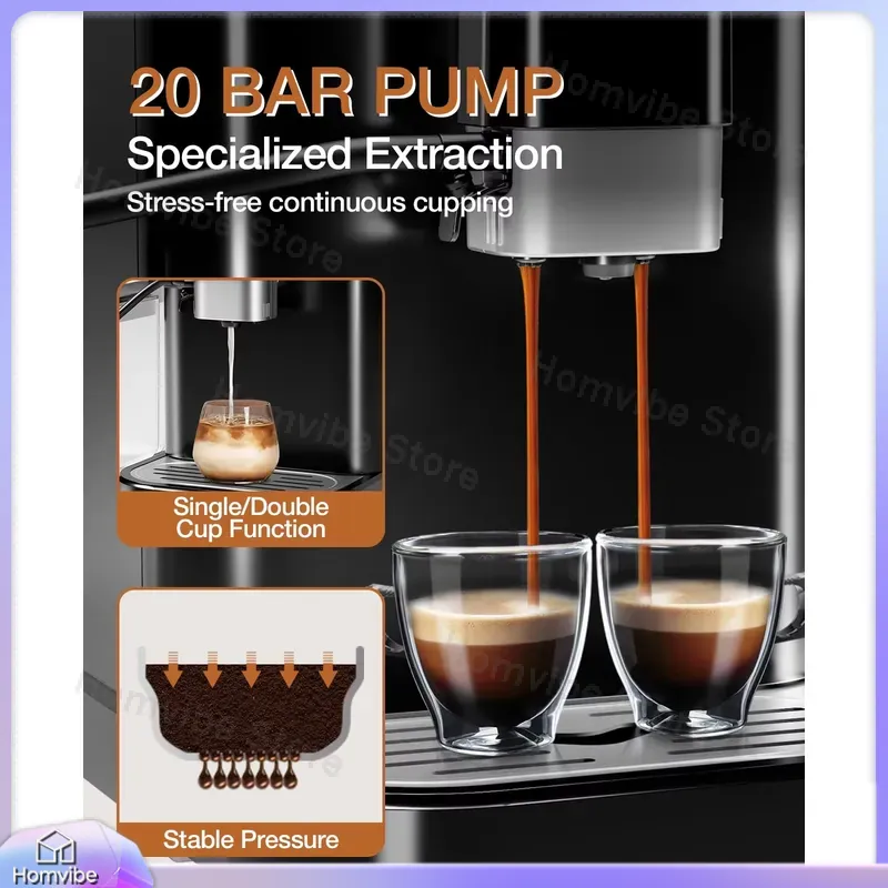 Mesin Espresso Otomatis 20 Bar - Milk Frother Automatic ulasan dan harga