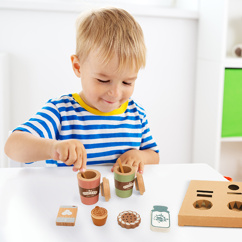 Set mainan kopi kayu anak-anak - Kitchen Appliances For Kids ulasan dan harga