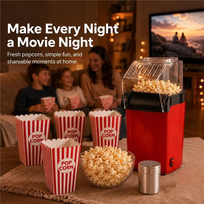 Pembuat Popcorn Udara Panas De - Air Popcorn Maker ulasan dan harga