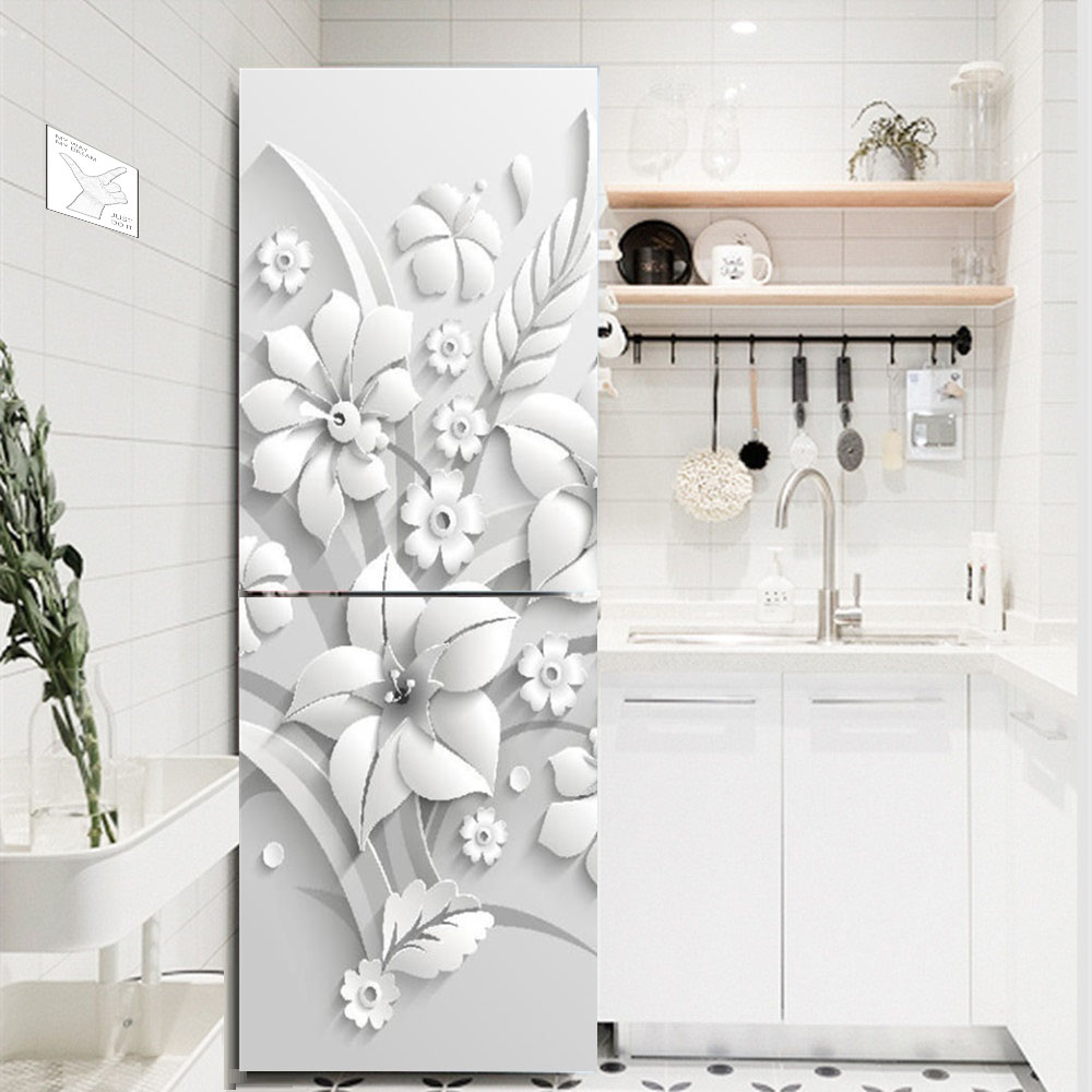 Bunga Putih Kulkas Dekoratif S - Kitchen Appliances Refrigerators ulasan dan harga