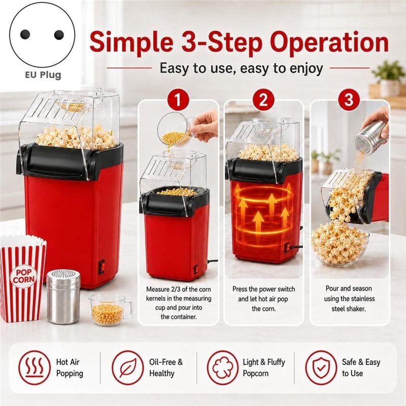 Promosi! Mesin Pembuat Popcorn - Air Popcorn Maker ulasan dan harga